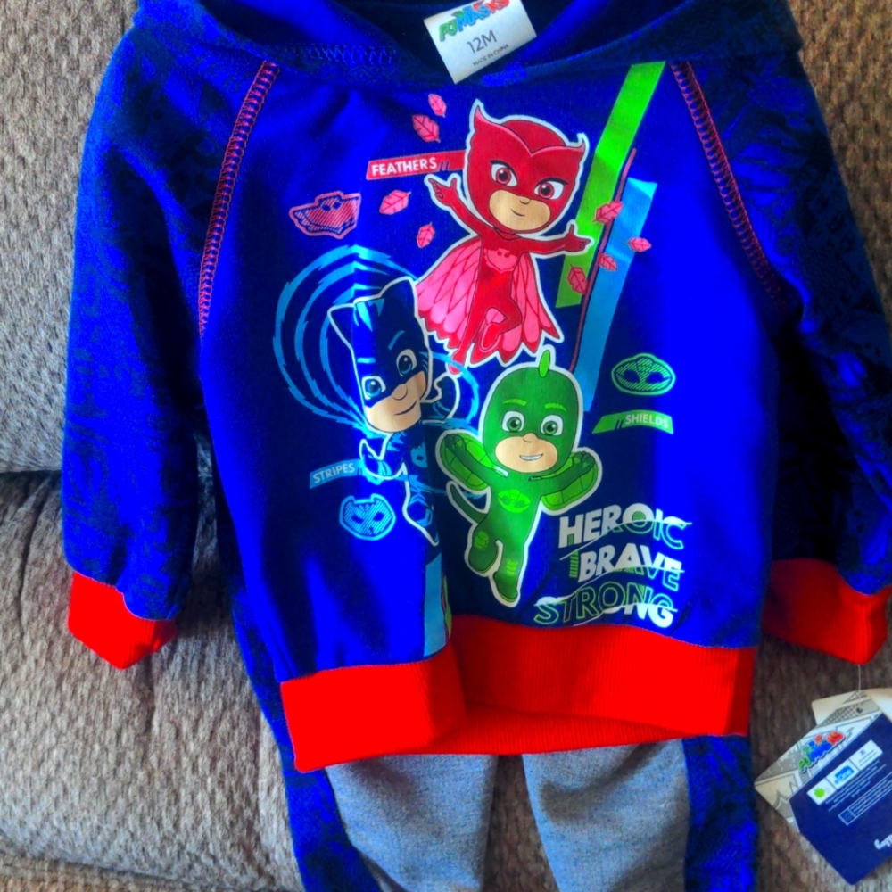 PJ masks sweat suit set